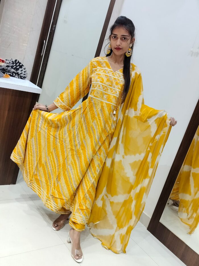 Anrakha pattern with anarkali - Image 5