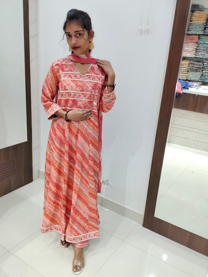Anrakha pattern with anarkali - Image 4
