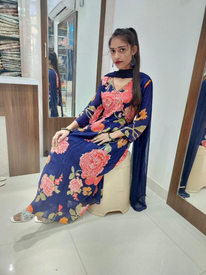 Anrakha with anarkali pattern - Image 4