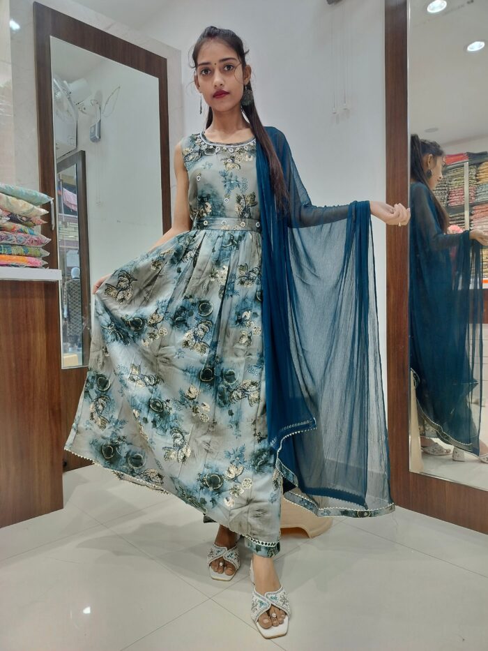 Anarkali pattern 3 piece - Image 3